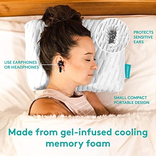 BLISSBURY Mini Ear Pillow with Cooling Foam