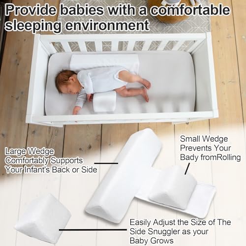 ParkistStar Wedge Pillow for Newborns Adjustable 45-Degree Support