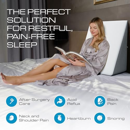 Klbs Bed Wedge Pillow for Sleep Apnea and Acid Reflux Relief 1