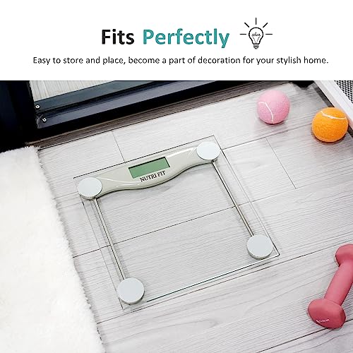NUTRI FIT Digital Bathroom Scale for Weight Loss