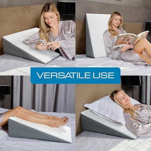 Klbs Bed Wedge Pillow for Sleep Apnea and Acid Reflux Relief