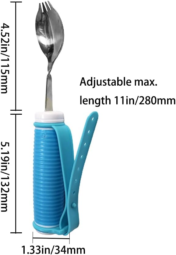 DOPHO Flexible Spork with Adjustable Strap and 360 Rotatable Design