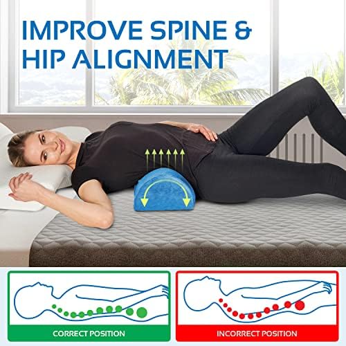AllSett Health Lumbar Support Pillow - Navy