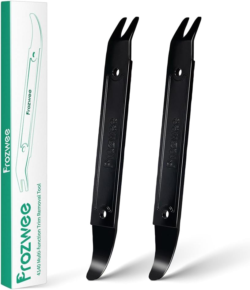 Prozwee 4140 Steel Multi-Function Trim Removal Tool 2PCS Black