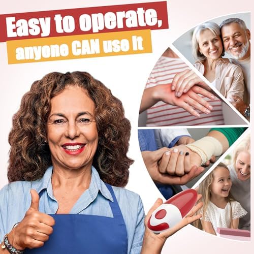 BRIGHTX Electric Can Opener - Hands Free Safe Compact for Seniors Pink