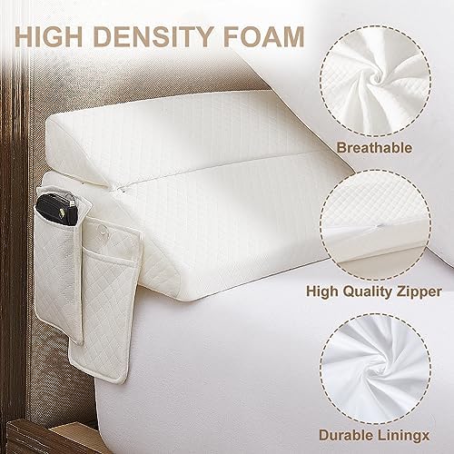 Homemate Foldable Bed Wedge Pillow for Headboard