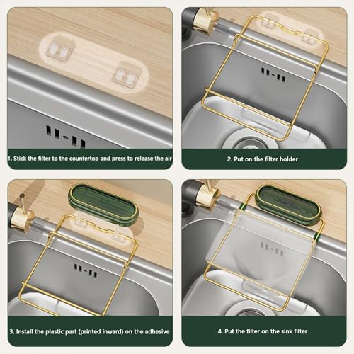 Foldable Suction Cup Waste Rack with 200 Mesh Bags