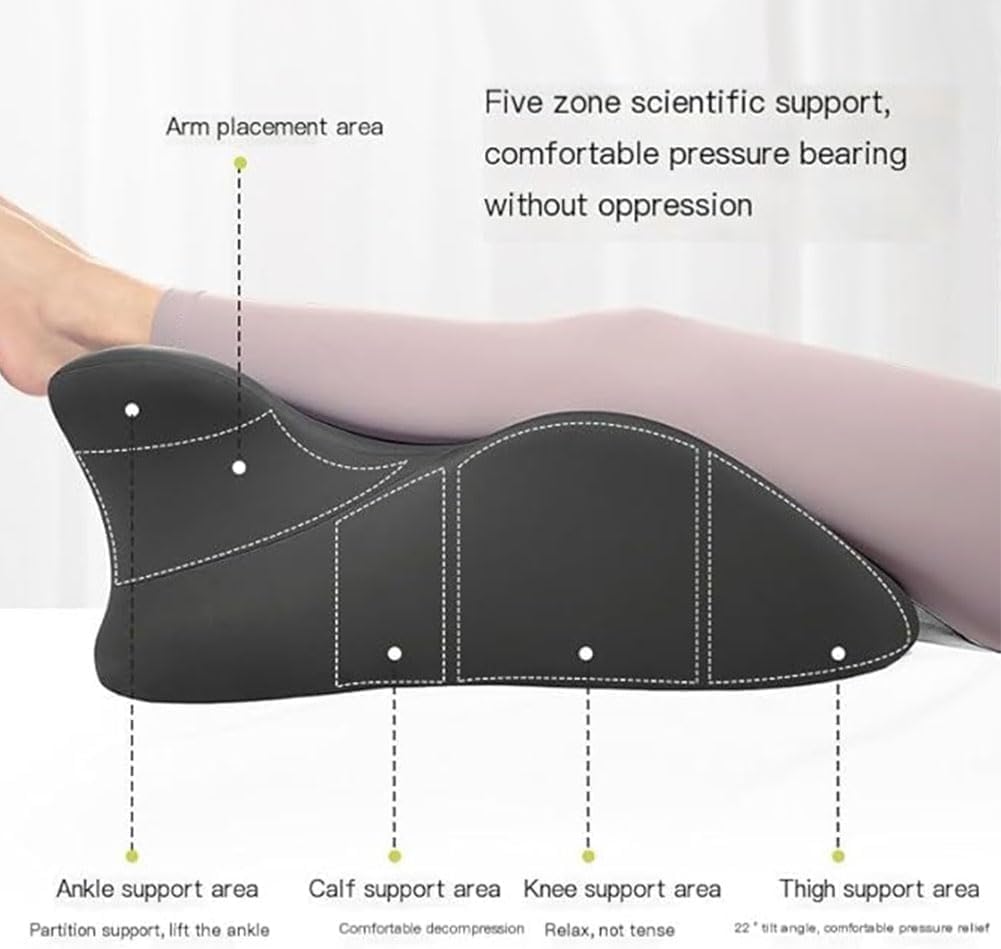 Discreet Couples Wedge Pillow - Memory Foam Support Black