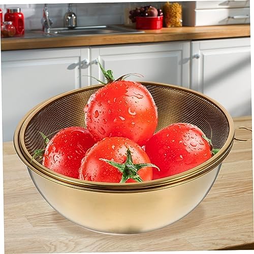 HOLIDYOYO 1 Set Colander with Mixing Bowl