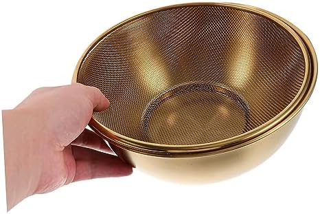 HOLIDYOYO 1 Set Colander with Mixing Bowl