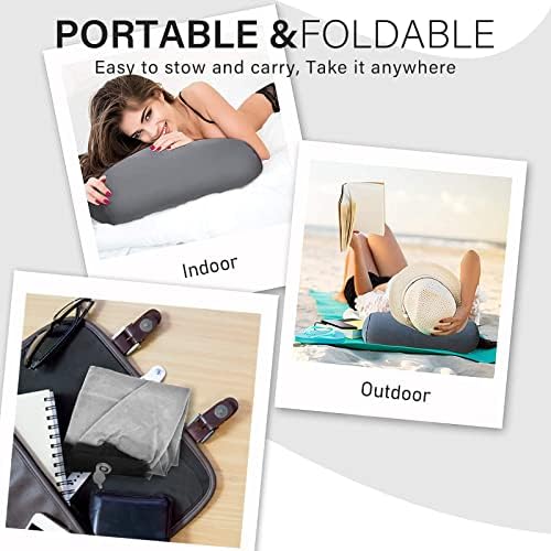 Portable Wedge Pillow Inflatable Cushion - Grey