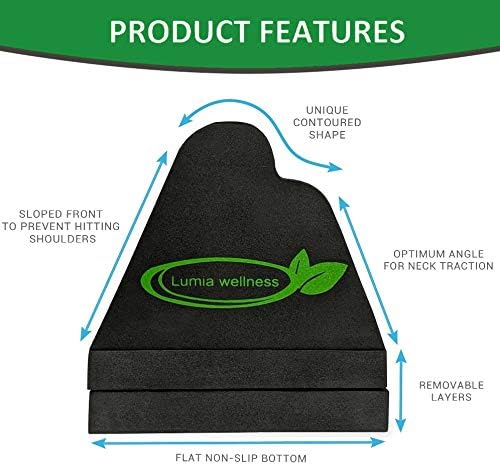 Lumia Wellness Cervical Traction Block - Firm Adjustable FSAHSA Eligible