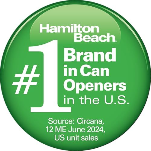 Hamilton Beach Electric Can Opener with Auto Shutoff and Knife Sharpener 1