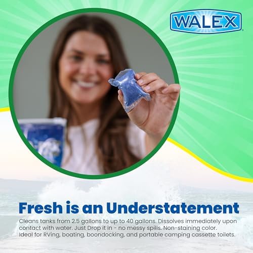 Walex Porta-Pak Black Tank Deodorizer 10-Pack