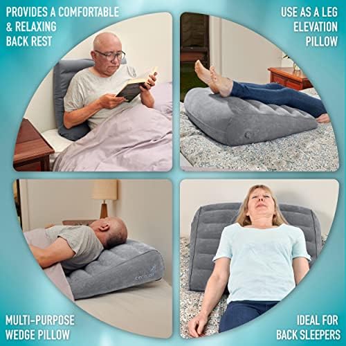 Circa Air Inflatable Wedge Pillow for Travel and Sleep Support 1