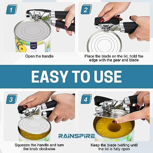 Rainspire Upgraded Manual Can Opener with Bottle Opener 1