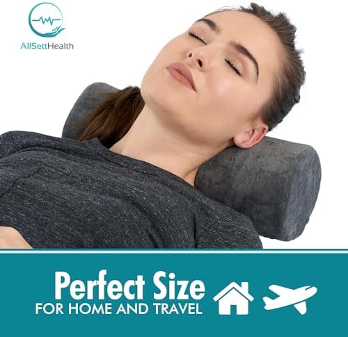 AllSett Health Round Cervical Pillow with Removable Cover 1