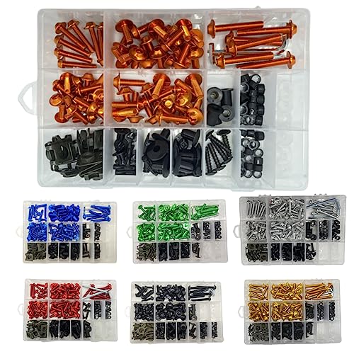 210PCS Universal Fairing Bolt Kit for Motorcycles