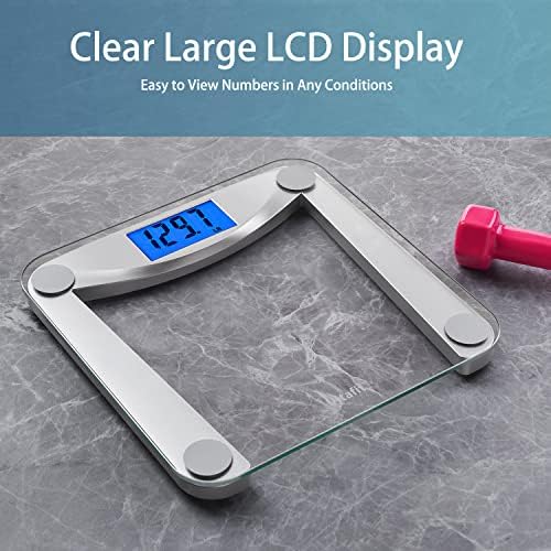 Vitafit Digital Weight Scale with Blue LCD 400lb Easy to Use