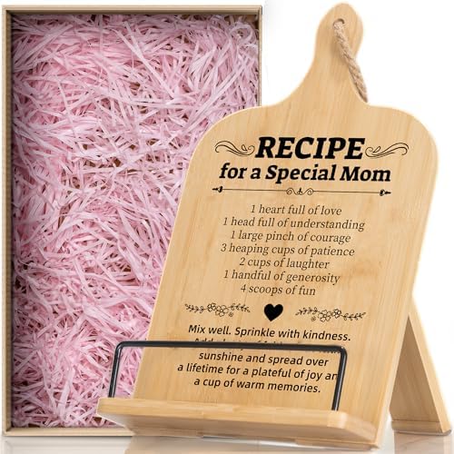 Happy Mothers Day Cookbook Stand Adjustable Kitchen Book Holder