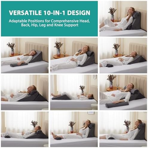 Bedluxe Adjustable 4pcs Wedge Pillow Set 1