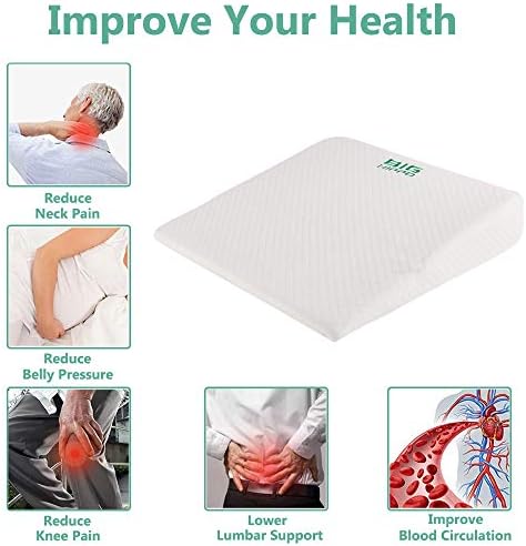 Big Hippo Memory Foam Wedge Pillow 141x141x275in