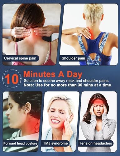 Wireless Heated Neck Stretcher with Graphene and Magnetic Therapy