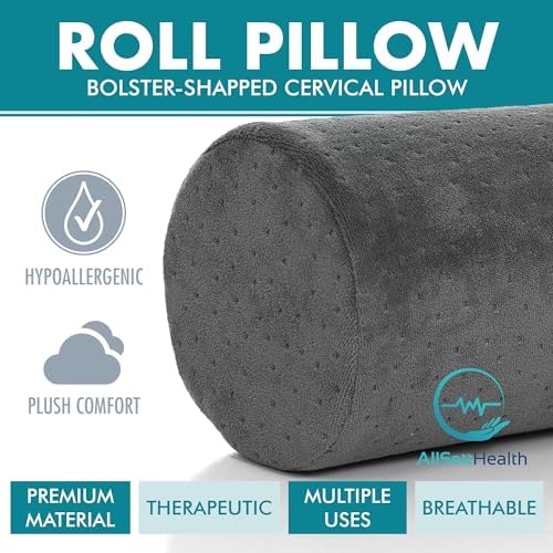 AllSett Health Round Cervical Pillow with Removable Cover 1
