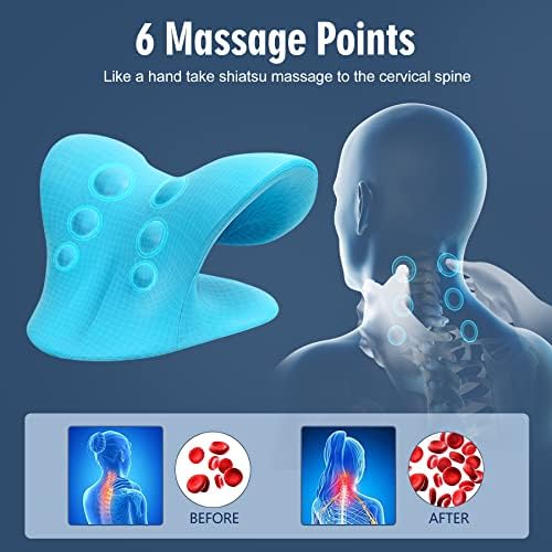 ComfortLife Neck Stretcher for Pain Relief and TMJ Relief Blue 1