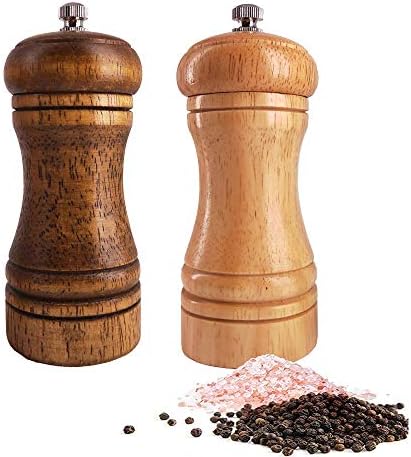 Ouktor Wooden Salt and Pepper Mill Set