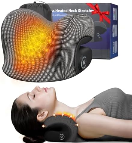 Wireless Heated Neck Stretcher with Graphene and Magnetic Therapy