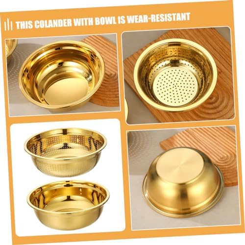 VOSAREA Stainless Steel Colander with Bowl