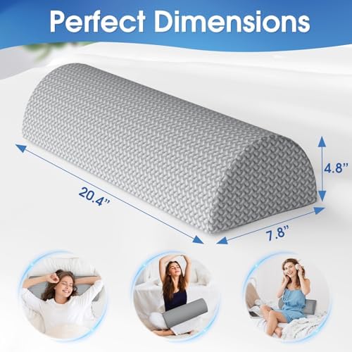 TranquilRelax Half Moon Knee Pillow for Back Sleepers