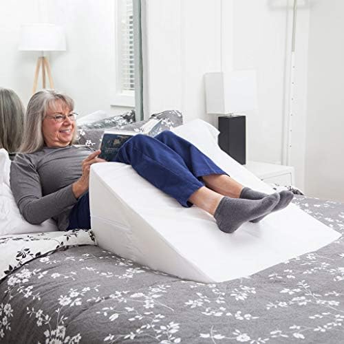 DMI Bed Wedge Pillow with Elevate Support and Machine Washable Cover