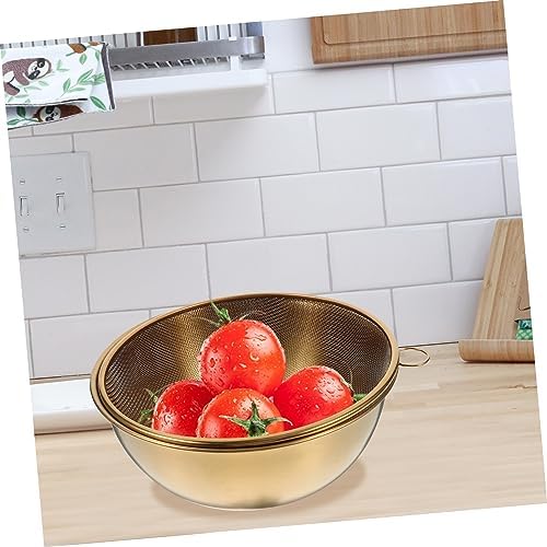 HOLIDYOYO 1 Set Colander with Mixing Bowl