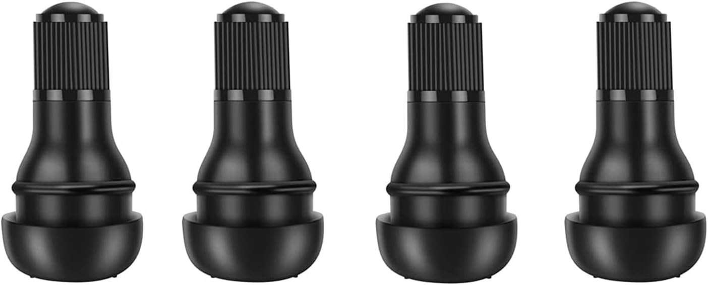ACCRETION TR412 Rubber Snap-in Valve Stem Set of 4