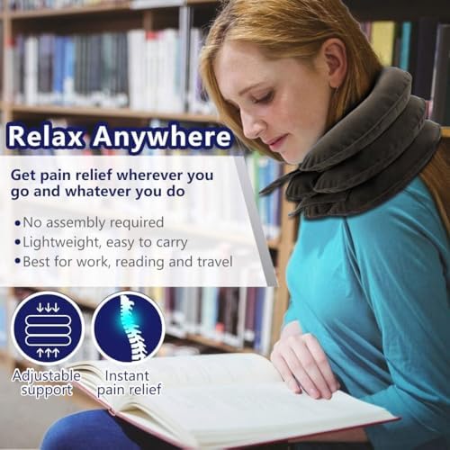 S Inflatable Neck Traction Device for Pain Relief