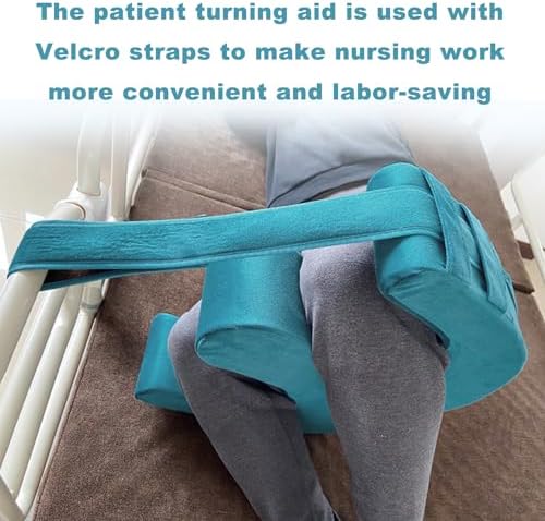 Sexysamba Bedridden Turning Device with Fixing Strap and Flannel Leg Pillow Blue