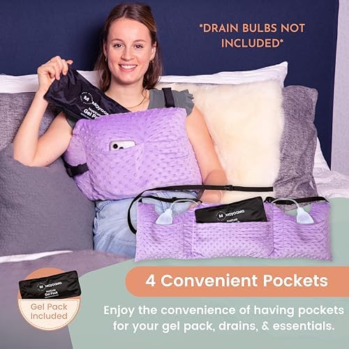 MOYOAMA Post Mastectomy Pillow - Recovery Support for Breast Surgery Patients