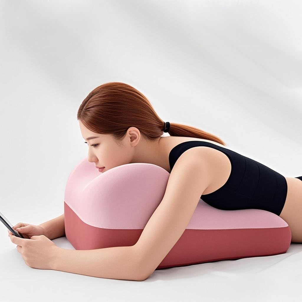 XYHOMECP 7 in 1 Multifunctional Slope Pillow Pink