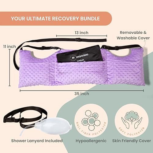 MOYOAMA Post Mastectomy Pillow - Recovery Support for Breast Surgery Patients