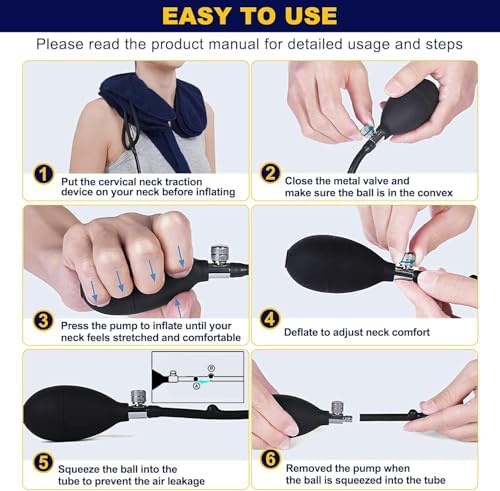 Adjustable Inflatable Neck Stretcher for Pain Relief 1