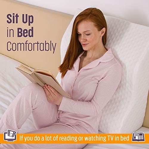 Aeris FSA Eligible Memory Foam Wedge Pillow for Sleep Support