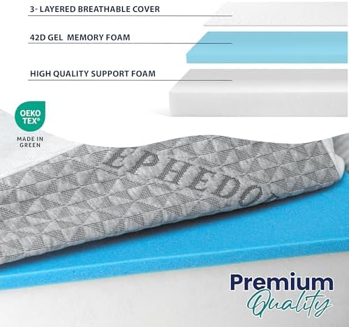 EPHEDORA Queen Bed Wedge for Acid Reflux Support