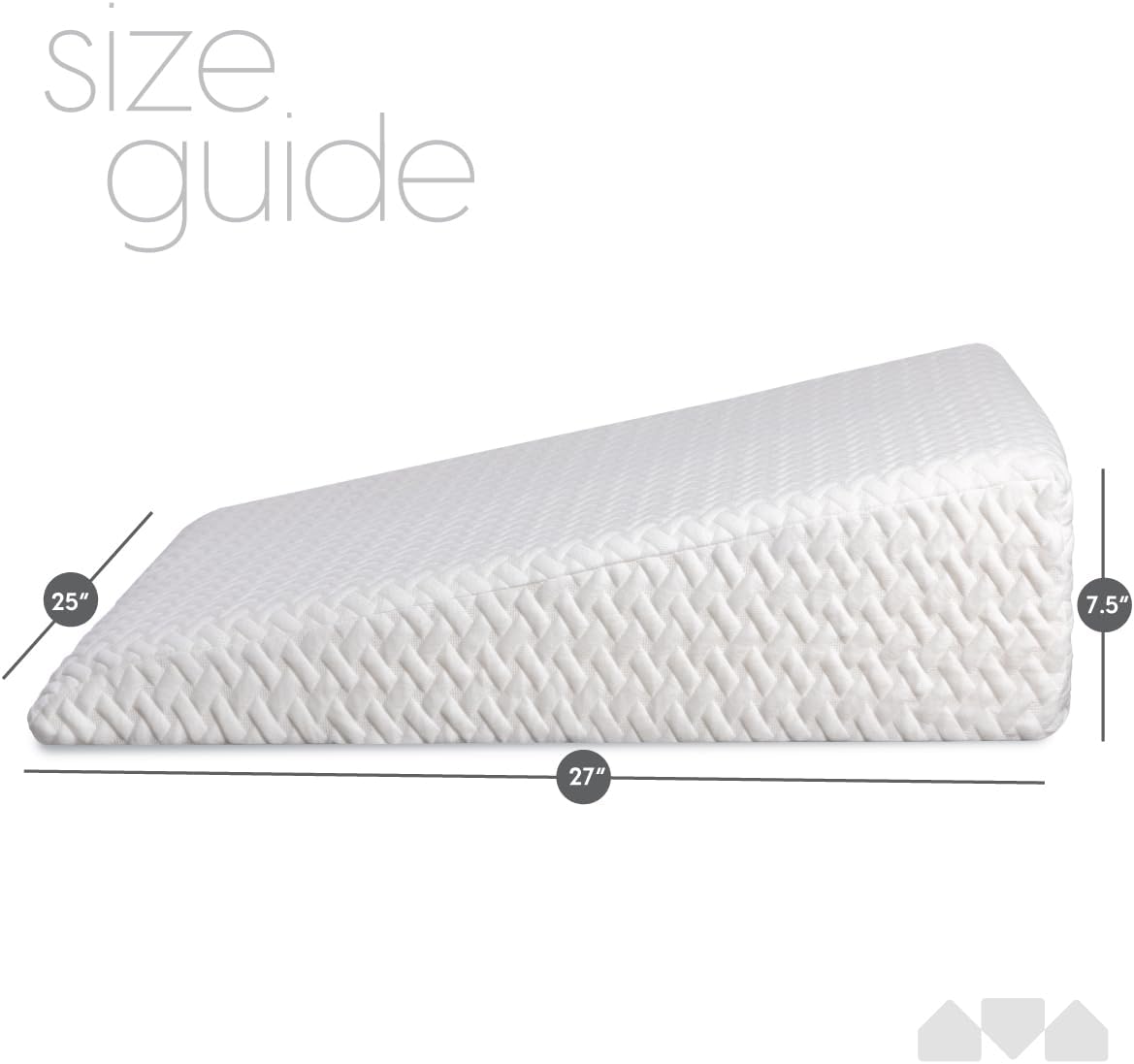 Milliard Wedge Pillow for Acid Reflux and Sleep Support