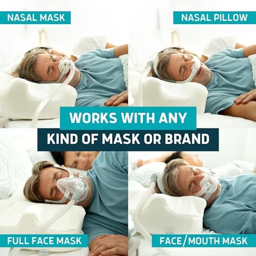 Lunderg CPAP Pillow for Side Sleepers - With 2 Pillowcases