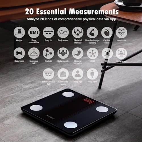 NUTRI FIT Smart Body Fat Scale with Bluetooth Sync