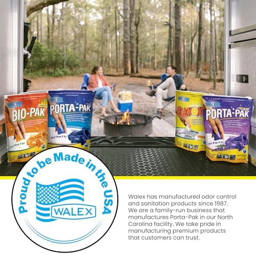 Walex Porta-Pak Black Tank Deodorizer 10-Pack