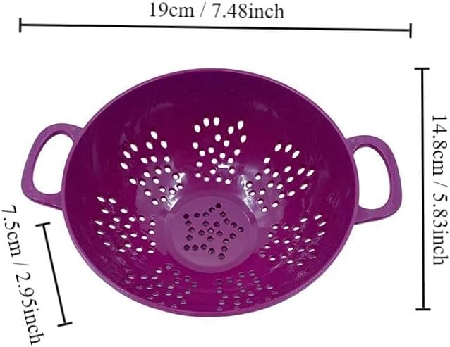 Heavy Duty 6 Inch Food Colander with Double Handles