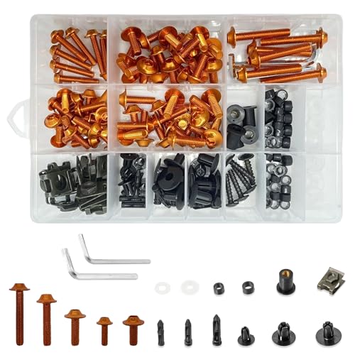 210PCS Universal Fairing Bolt Kit for Motorcycles